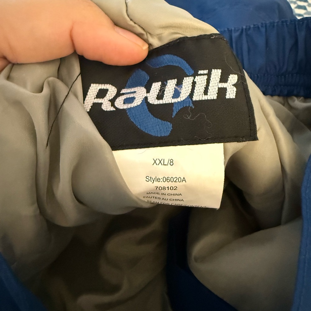 Rawik Blue and Gray Kids Ski Pants XXL (8)